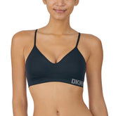 DKNY Women Seamless Bra, 2-Pack, BLACK/SAND, Medium